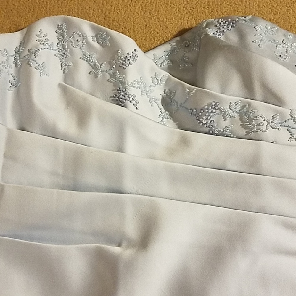 Kay Unger Baby Blue Corset Dress Top Size 8 - Picture 2 of 5